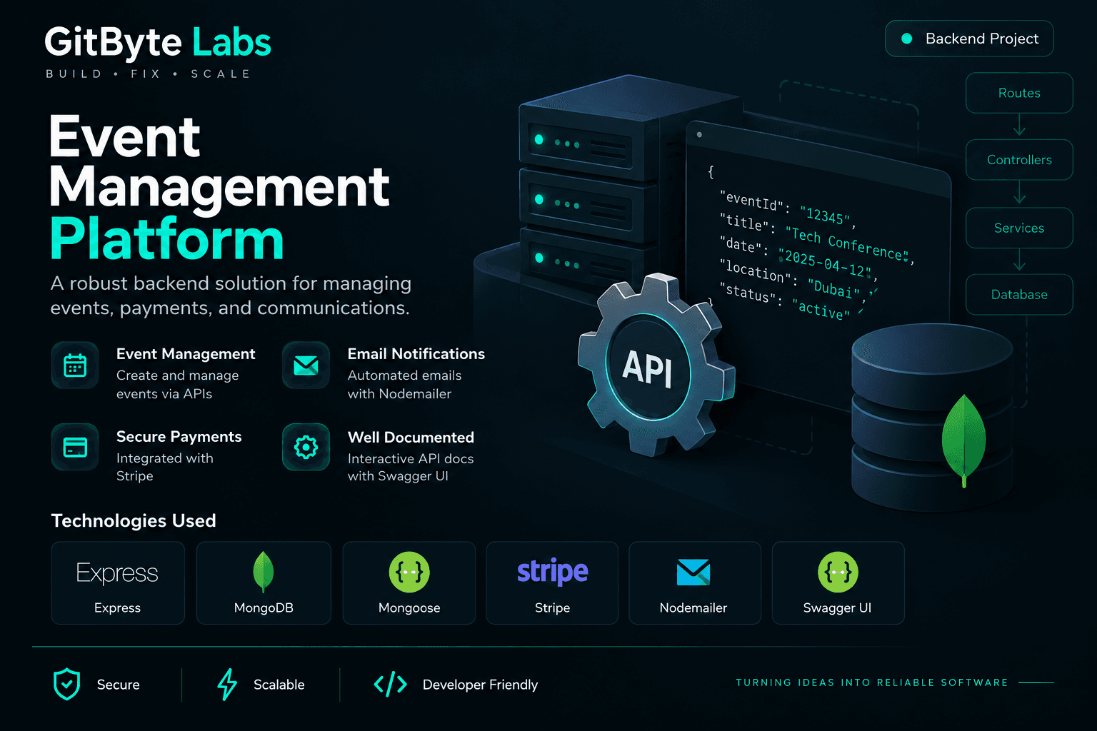 Event Management Platform product screenshot