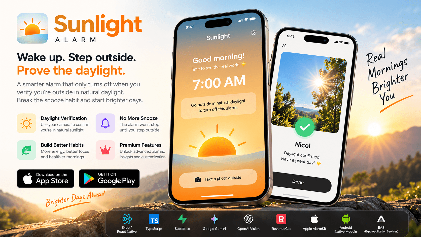 Sunlight Alarm — Smart Daylight Alarm product screenshot